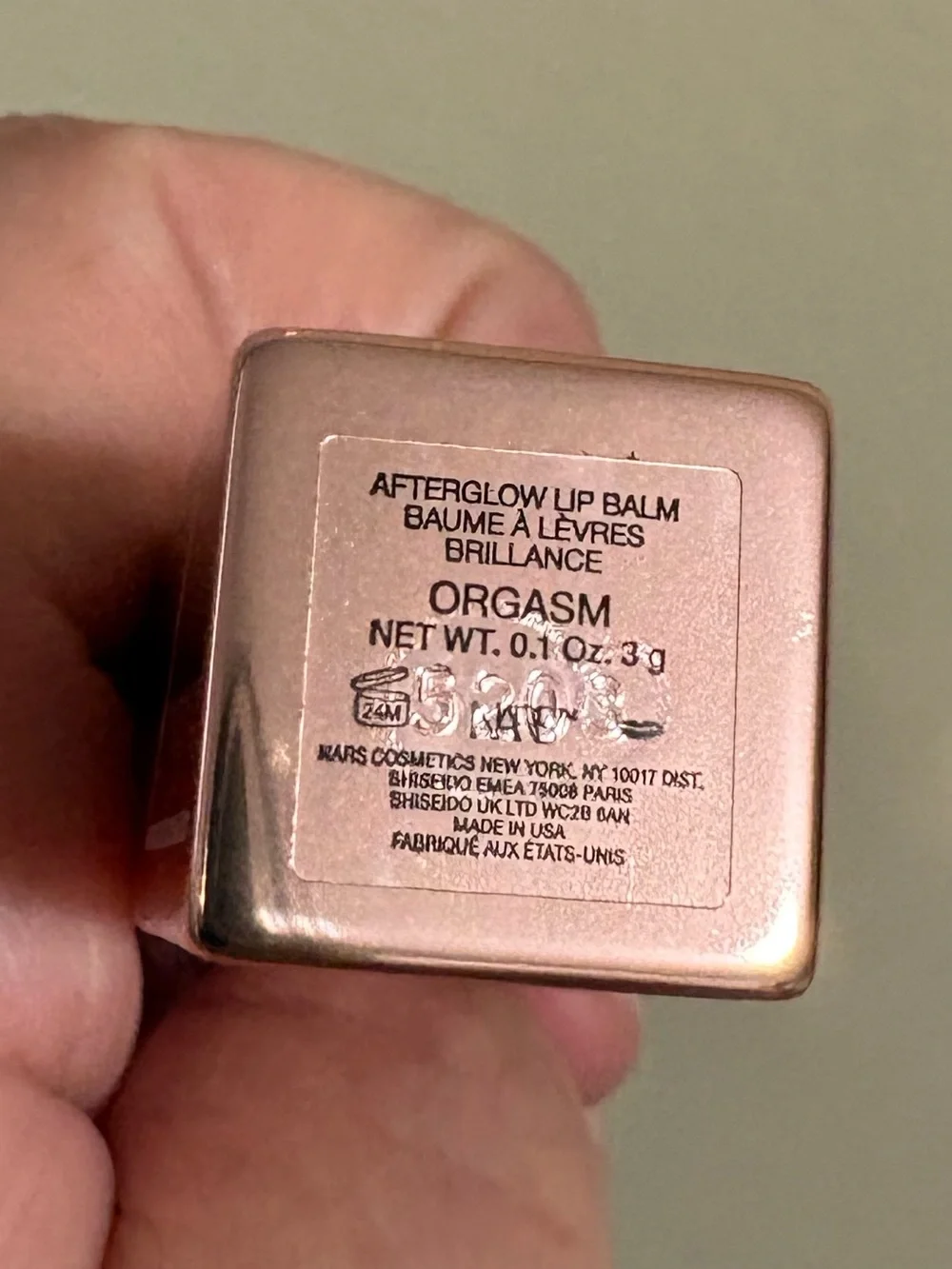 NARS Afterglow Lip Balm in ORGASM. 177 Brand New Never Used.